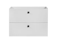 Badmöbel Set mit Waschbecken HAVANA PLUS 80 cm WEISS MDF/SPANPLATTE MATT