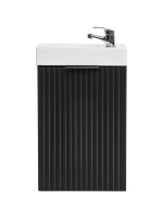 Design Gäste WC Waschtisch ADEL SCHWARZ 40 cm MDF SOFT-CLOSE / ADB VEDEA 40 CM