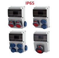 IP65 Stromverteiler Wandverteiler Steckdosen verdrahtet...