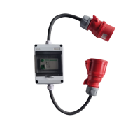 CEE Starkstrom Adapter mit FI Schalter Kupplung Stecker...